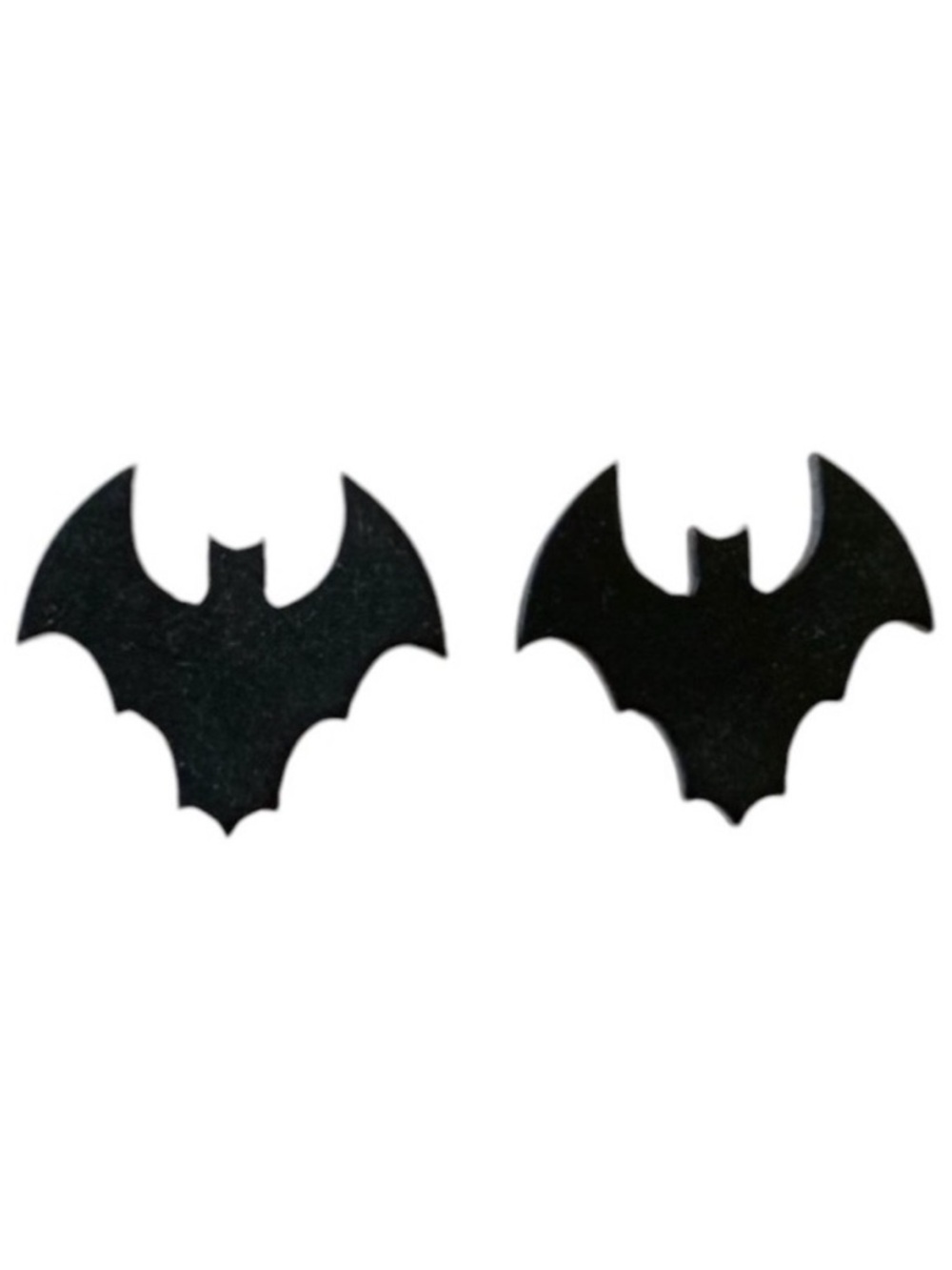 Spooky Black Bats Halloween Stud Earrings